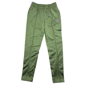 Umbro Sweatpants Men Small Green Soccer Kit Sportswear Gym Workout Ankle Zippers